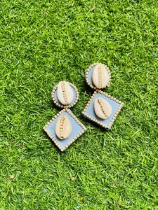 Denim Earrings