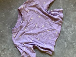 Cute Lavender Crop Top