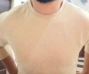 Vintage DNMX Full Arm T-Shirt | For Men Beige