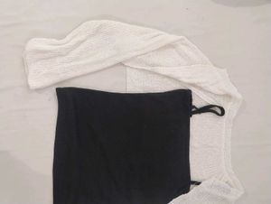 White Knit Bolero Shrug