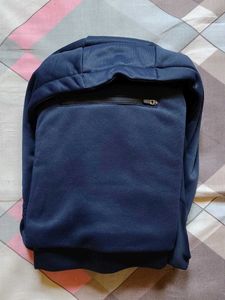 Navy Blue Polyeste Hoody