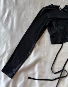 Tokyo Talkies Black Backless Top