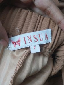 Insua Flared Khaki Palazzo
