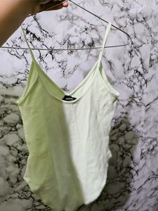 Forever 21 Pistachio Sleeveless Bodysuit