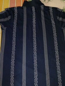 Striped Navy Blue Shirt