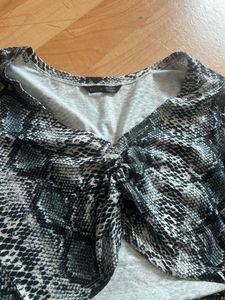 Shein Cute Animal Ruched Crop Top