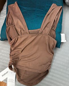 SAVANA BROWN SUMMER TOP