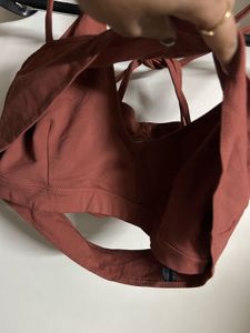 Trendy Brown Crop Top