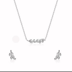 GIVA 925 SILVER LEAF SET