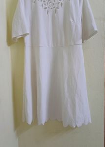 White Scallop Dress.
