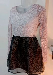 Korean High Waisted Dress