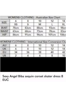 Angel Biba Gold Sequin/Black StrappyCocktaildress