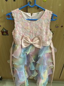 Rainbow Tulle Party Dress