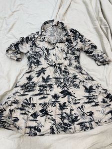 Tropical Print Dress