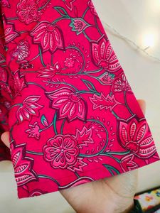 Floral Peplum Ethnic Top For Women