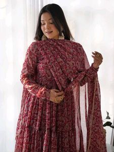 premium georgette anarkali dress