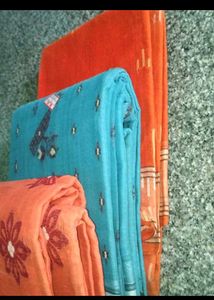 3 Pure Cotton Saree