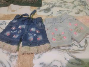 Cute Embroidered Denim Shorts Bundle 2