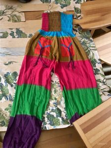 Colorful Tube Jump Suit