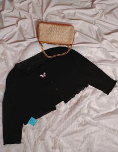 ✨Black Tank Top+Upper Bolero ✨