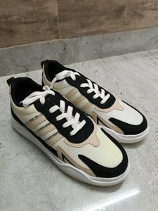 Stylish Black & White Sneakers