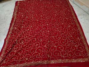 Full Aari Work Saree Red ♥️ Vintage Sare