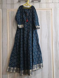 Elegant Blue Printed Kurta