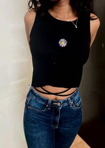 Chic Black Crop Top