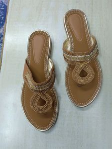 Famous Flats Brown, Size 39
