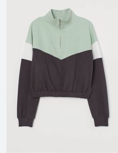 Sweatshirt Mint Zip Up