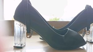 Black Transparent Heel👠🖤