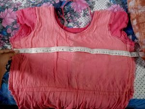 Hot Pink Anarkali And Legging