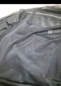 Black Mesh Long Sleeve Top medium size