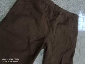 Brown Casual Pants