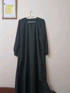 Elegant Dark Green Abaya