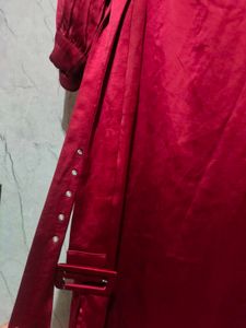 Wrap-Style Sheath Dress with Belt