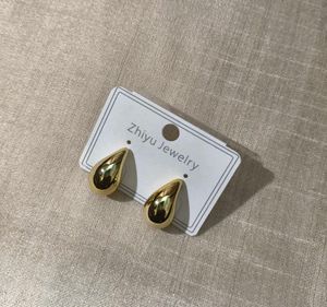 Gold Tone Hoop &amp; Drop Earrings