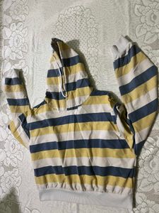 Striped Pullover Hoodie