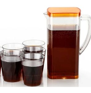 MACARIZE 2000 ml Unbreakable Plastic JUG with Glas