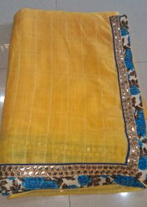 Elegant Yellow Saree
