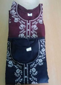 Embroidered Kurti Set - Size M
