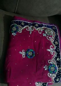 Beautiful Rani pink saree