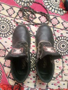 Malgre Leather Steel Safety Shoes
