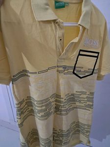 BOSS Yellow Polo Shirt