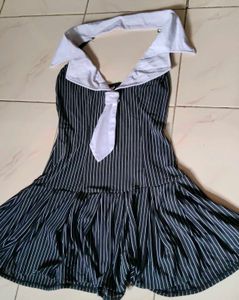 Striped Halter Romper