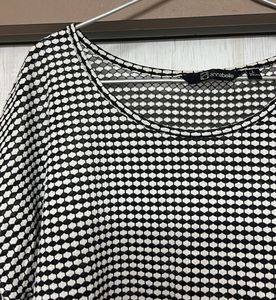 Pantaloons Black N White Printed T-shirt