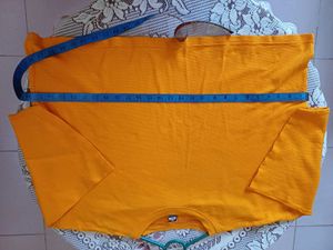 Oversized Orange Cropped Top