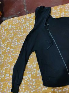 Black Zip-Up Hoodie