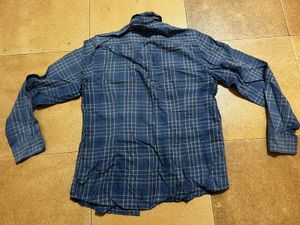 Blue Checkered Casual Shirt, Size:M