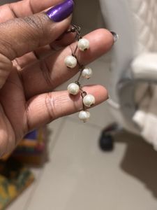 Set Of Two Pearl Earrings !